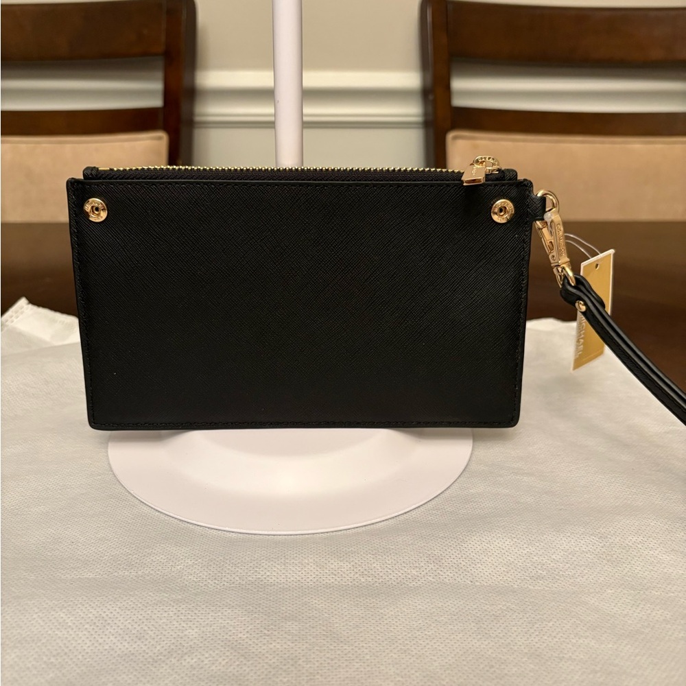 Michael Kors Black and Gold Wristlet - Picture 2 of 3